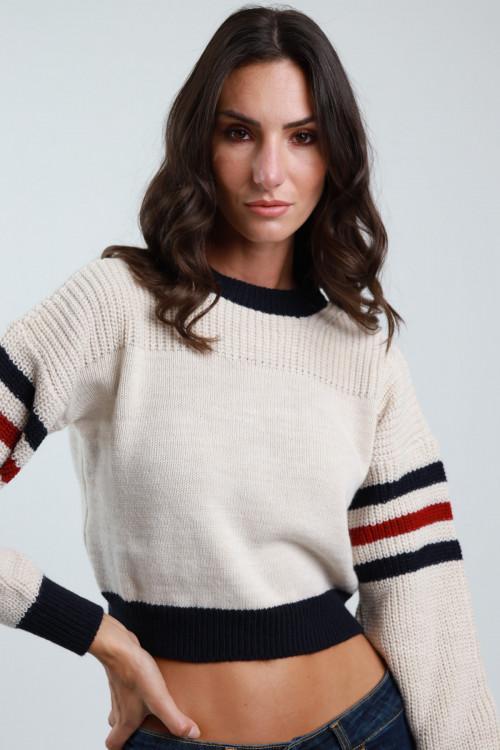 Susy Mix Maglioncino Crop Costa Inglese