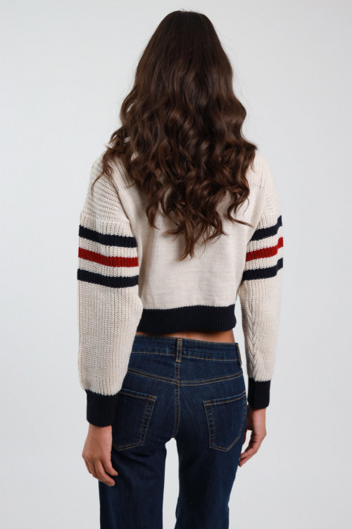 Susy Mix Maglioncino Crop Costa Inglese Shopping Online