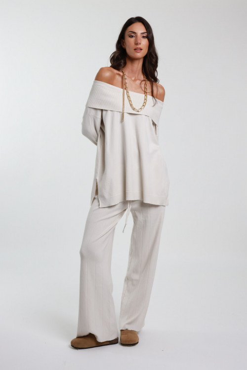 Susy Mix Pantaloni In Maglia Con Coulisse Prezzo Ridotto