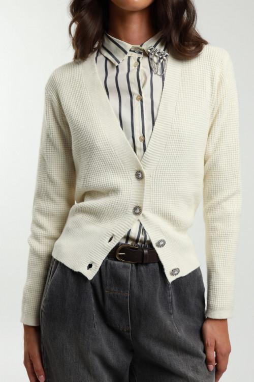 Susy Mix Cardigan Bottoni Gioiello Convenienza