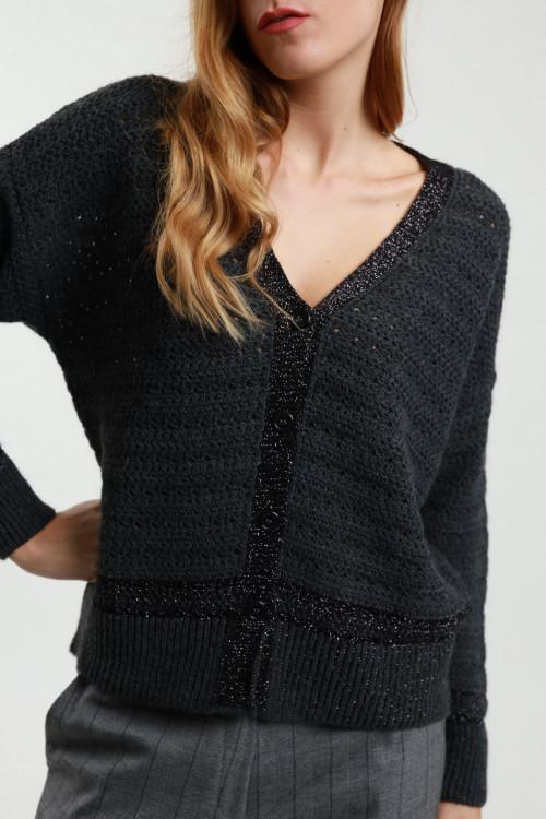 Susy Mix Cardigan Lurex Saldi Di Fabbrica