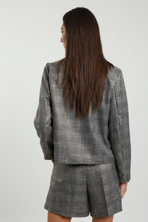Susy Mix Blazer Doppiopetto Check Qualità Garantita