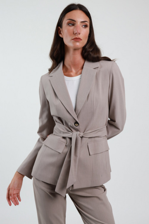 Susy Mix Blazer con Cintura Consegna Veloce