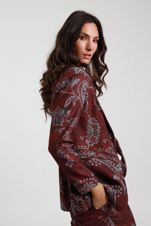 Susy Mix Giacca Fantasia Damascata Fino Al -60%