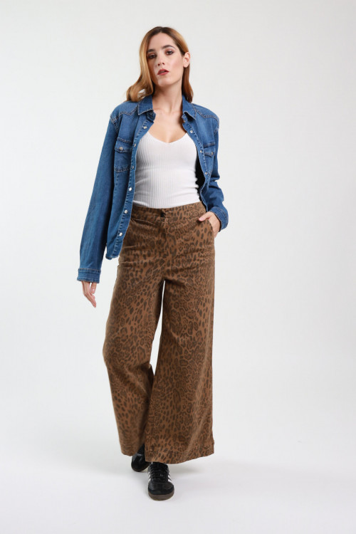 Susy Mix Denim A Palazzo Maculato Italy