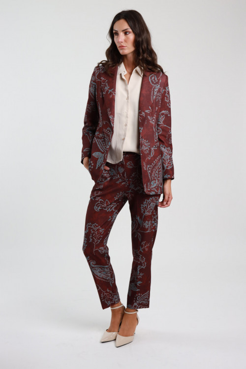 Susy Mix Pantalone Fantasia Damascata Vendita