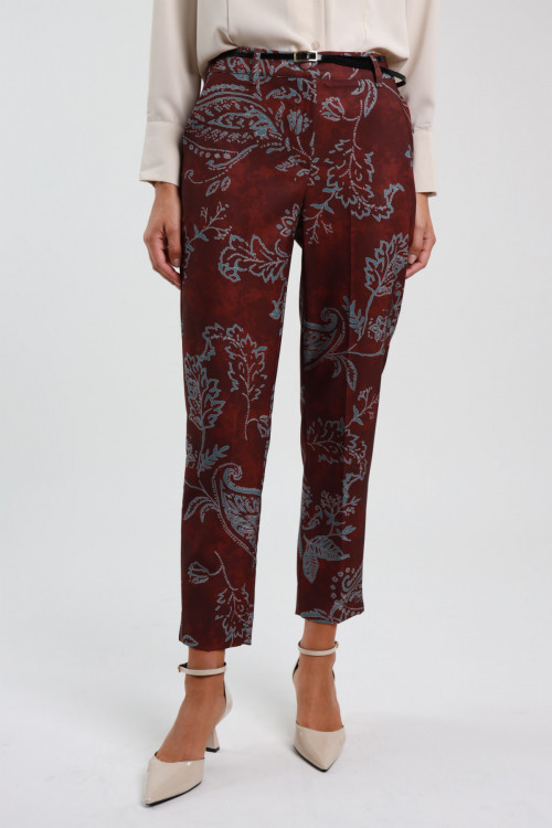 Susy Mix Pantalone Fantasia Damascata Vendita