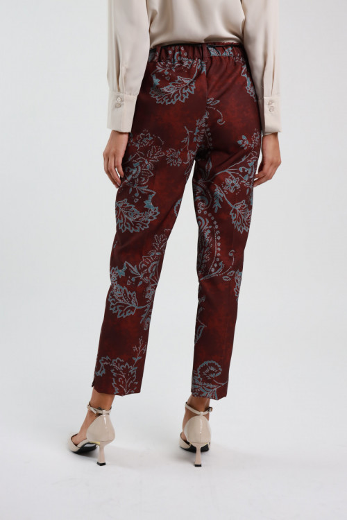 Susy Mix Pantalone Fantasia Damascata Vendita