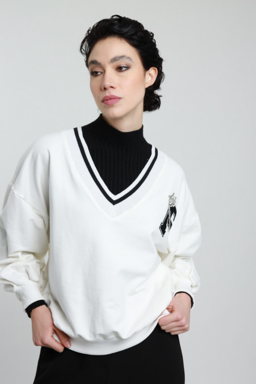 Susy Mix Felpa College Over Outlet