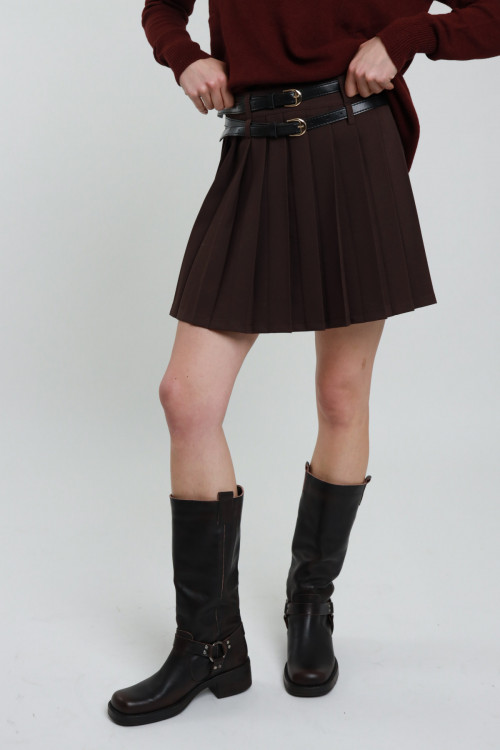 Susy Mix Minigonna Doppia Cintura Moda