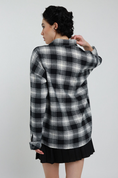 Susy Mix Camicia Quadri con Orso Ritorno libero