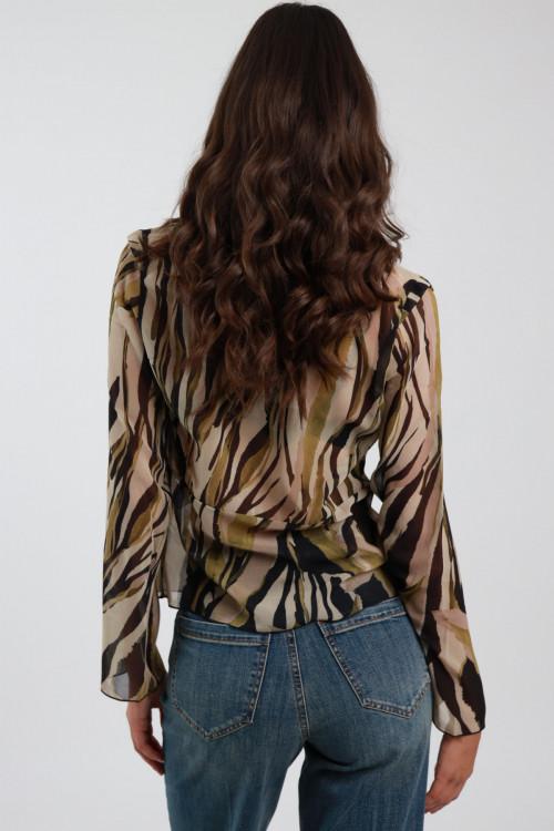 Susy Mix Maglia Scollo V Fantasia Presa