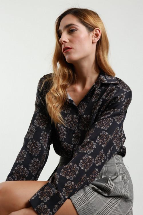Susy Mix Camicia Over Damascata Economico