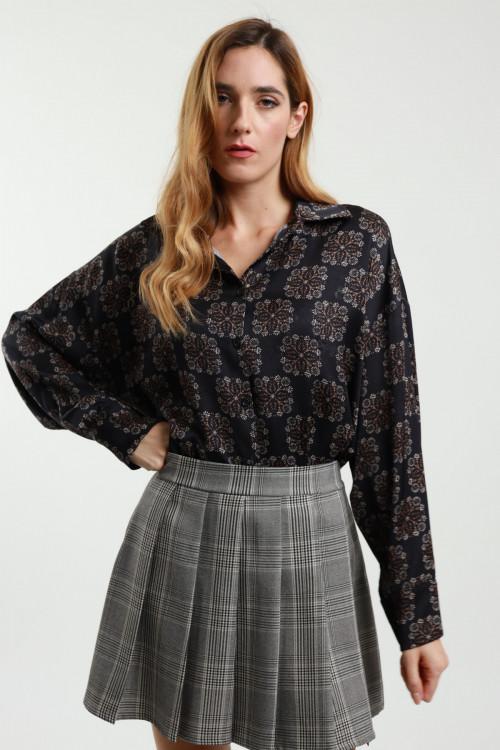 Susy Mix Camicia Over Damascata Economico
