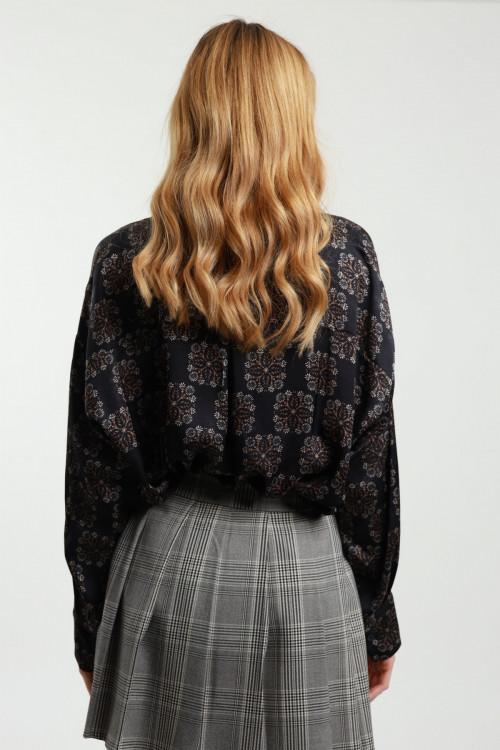 Susy Mix Camicia Over Damascata Economico