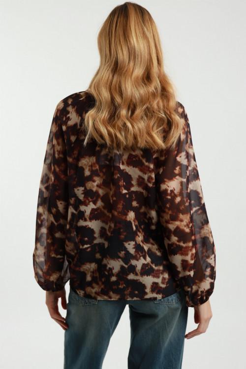 Susy Mix Blusa Girocollo Con Nastrino Shopping Online