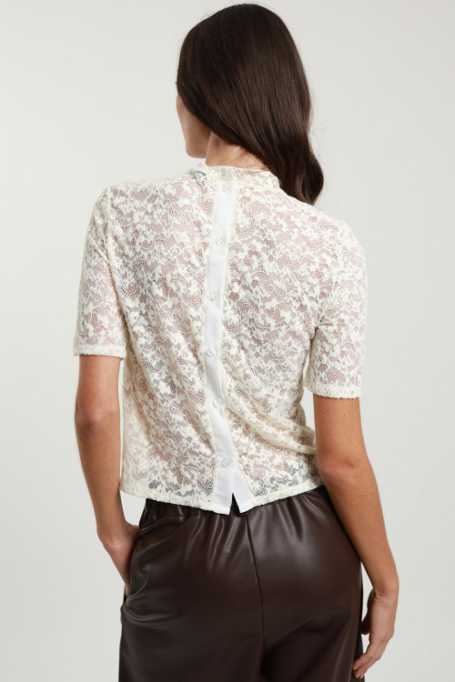 Susy Mix Maglia in Pizzo Prezzo Ridotto