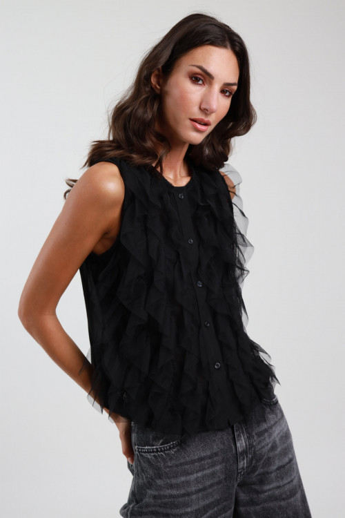 Susy Mix Top Con Balze Outlet