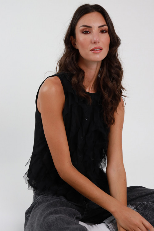 Susy Mix Top Con Balze Outlet