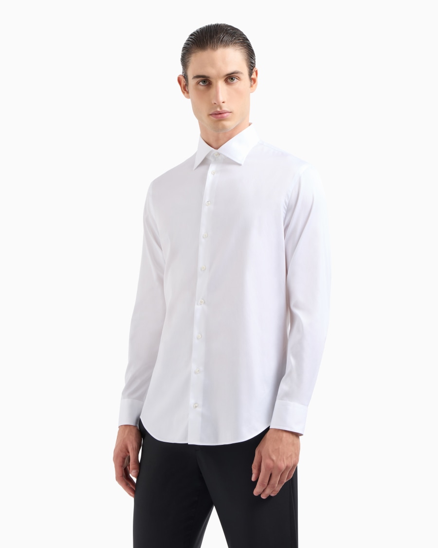 The world of armani CAMICIA CLASSICA REGULAR FIT IN COTONE Offerte