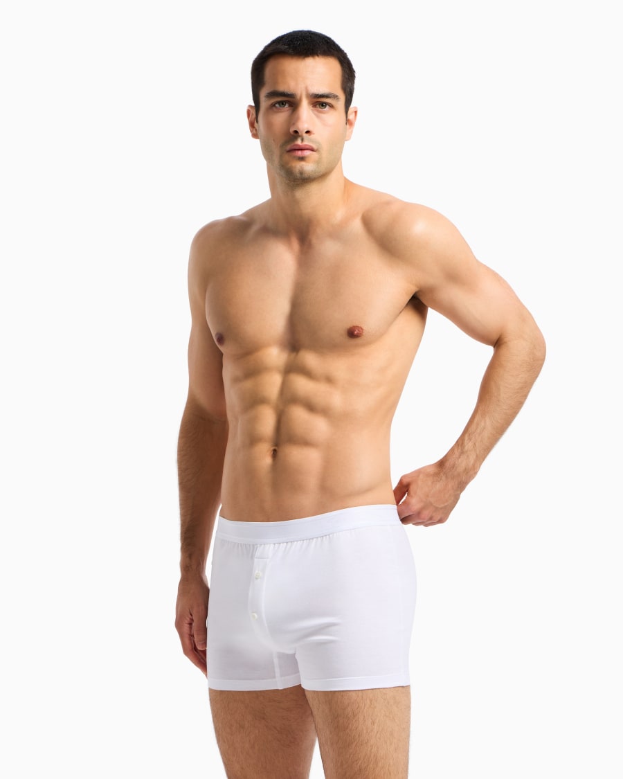 The world of armani BOXER IN JERSEY DI COTONE Nuova