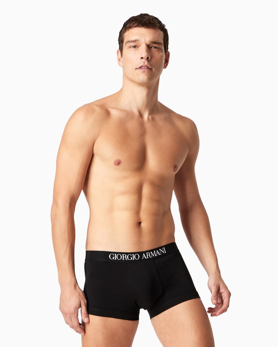 The world of armani PACK DUE BOXER IN COTONE ELASTICIZZATO Promozione