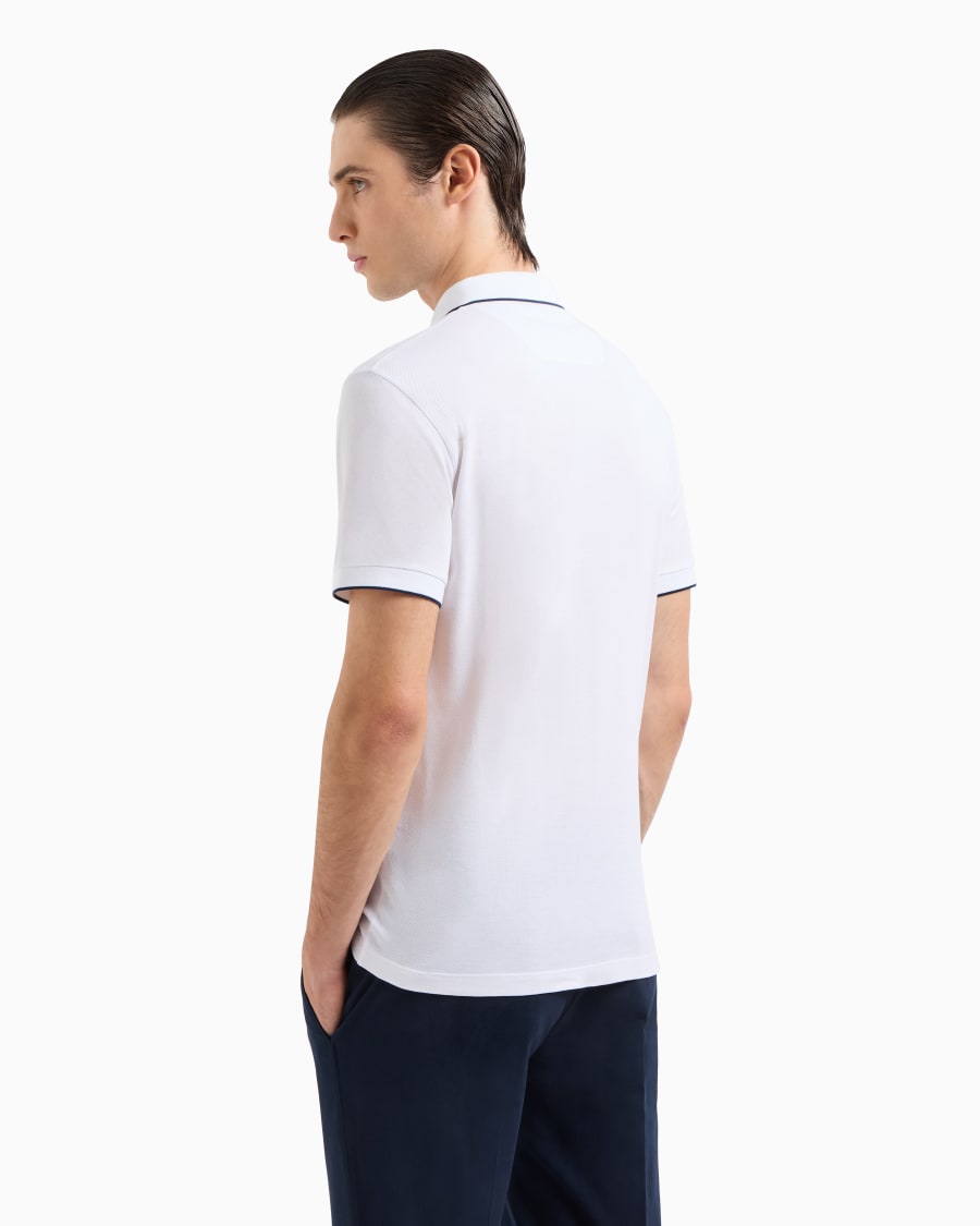 The world of armani POLO IN PIQUET DI COTONE FILO DI SCOZIA Convenienza
