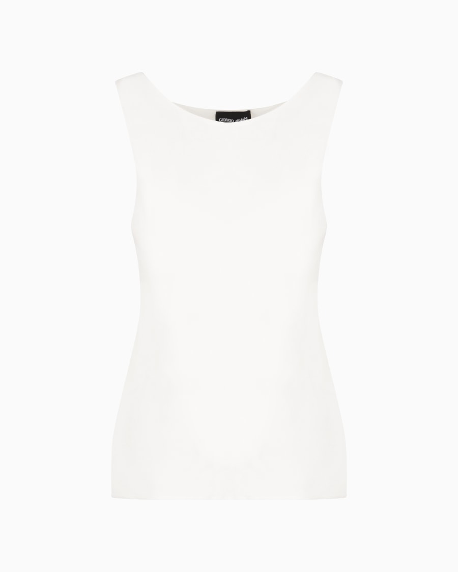 The world of armani TOP IN PURA SETA Novità