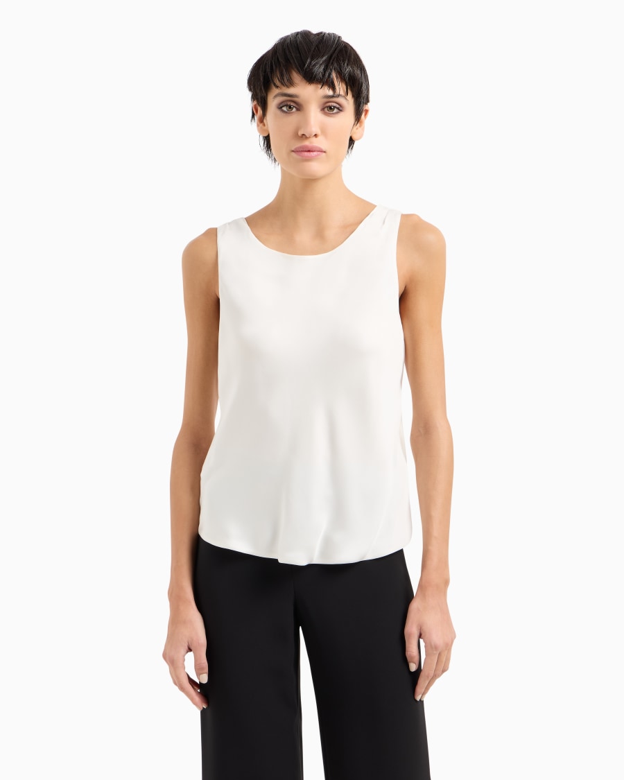 The world of armani TOP IN PURA SETA Novità