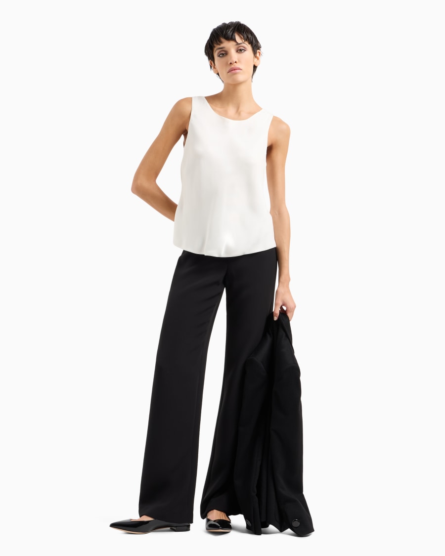 The world of armani TOP IN PURA SETA Novità