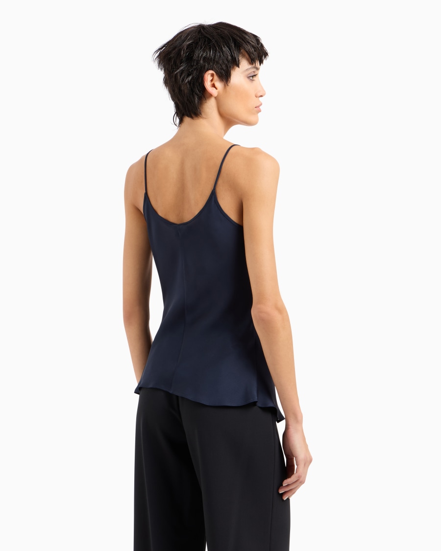 The world of armani TOP IN CHARMEUSE DI SETA Economico