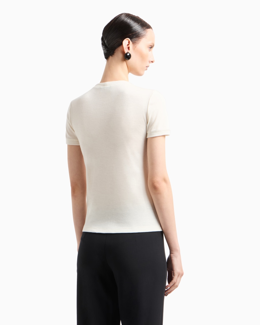 The world of armani T-SHIRT IN PURO CASHMERE Promozione Limitata