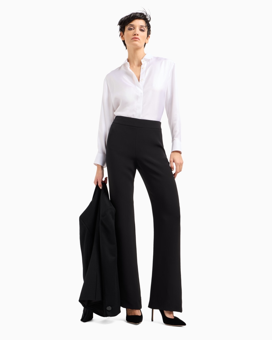 The world of armani PANTALONI AMPI IN SETA Outlet