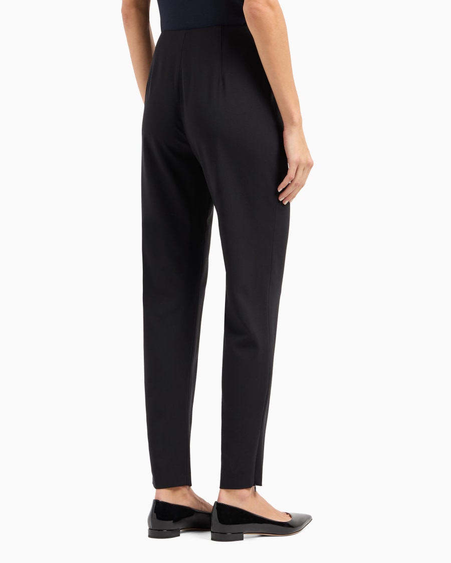 The world of armani PANTALONI IN CREPE DI LANA Offerte