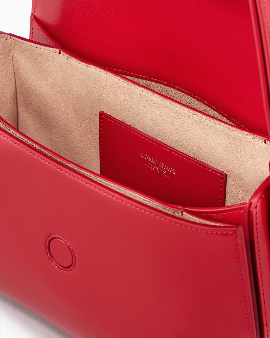 The world of armani BORSA MEDIA LA PRIMA IN PELLE PALMELLATA Vendita Calda