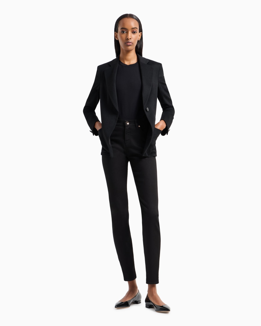 The world of armani PANTALONI 5 TASCHE SLIM FIT IN COTONE STRETCH Saldi Di Fabbrica