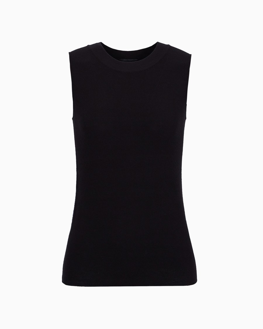 The world of armani TOP IN TESSUTO OTTOMAN Negozio