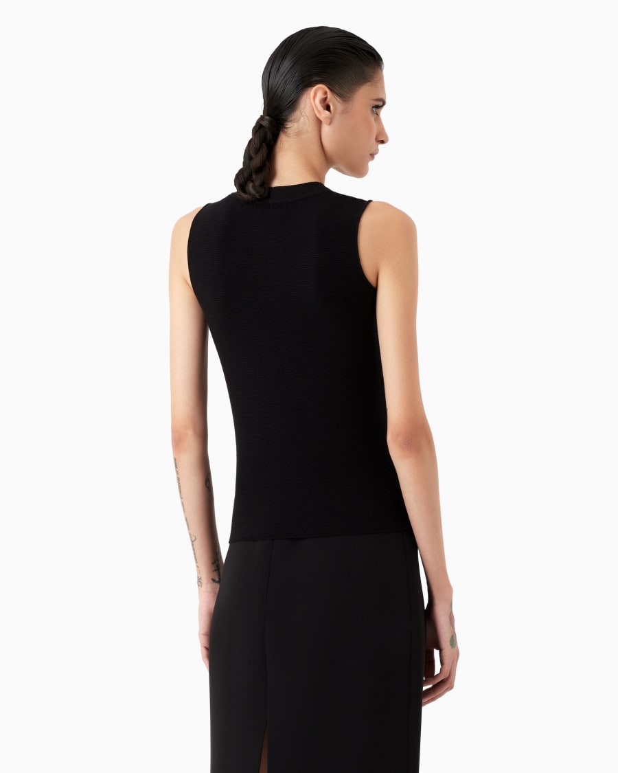 The world of armani TOP IN TESSUTO OTTOMAN Negozio