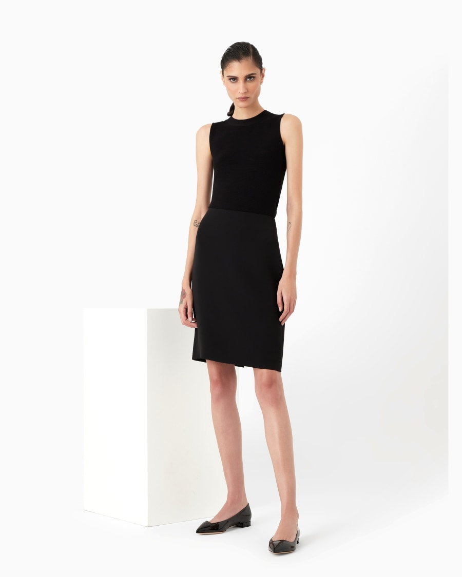 The world of armani TOP IN TESSUTO OTTOMAN Negozio