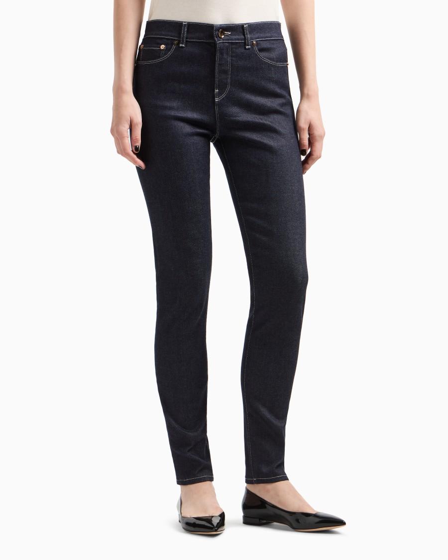 The world of armani PANTALONI 5 TASCHE SLIM FIT IN DENIM DI COTONE STRETCH Moda