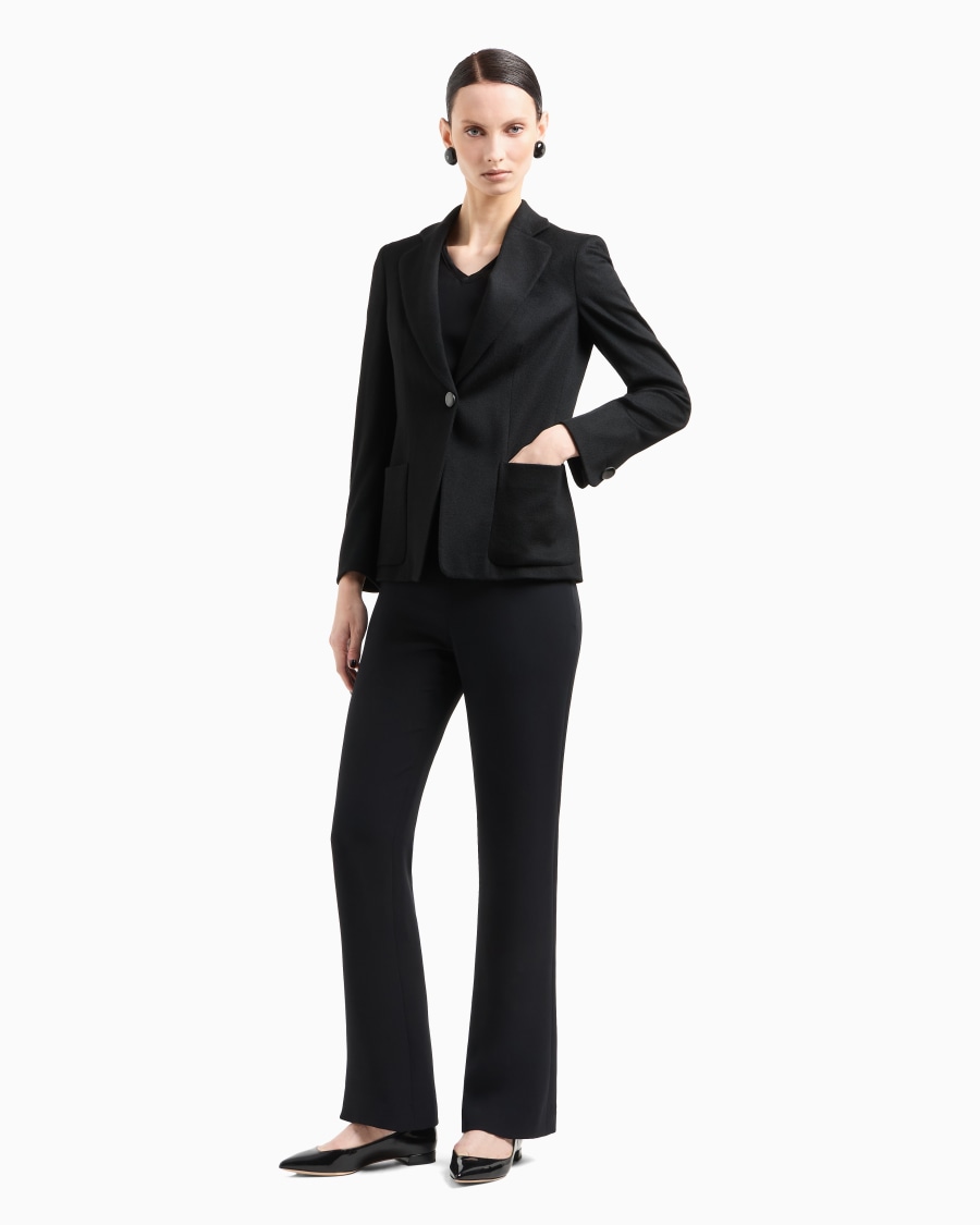 The world of armani PANTALONI AMPI IN SETA Italy