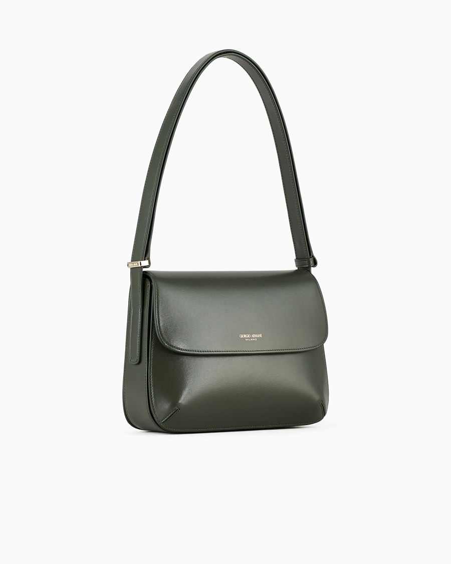 The world of armani BORSA MEDIA LA PRIMA IN PELLE PALMELLATA Pezzi Unici