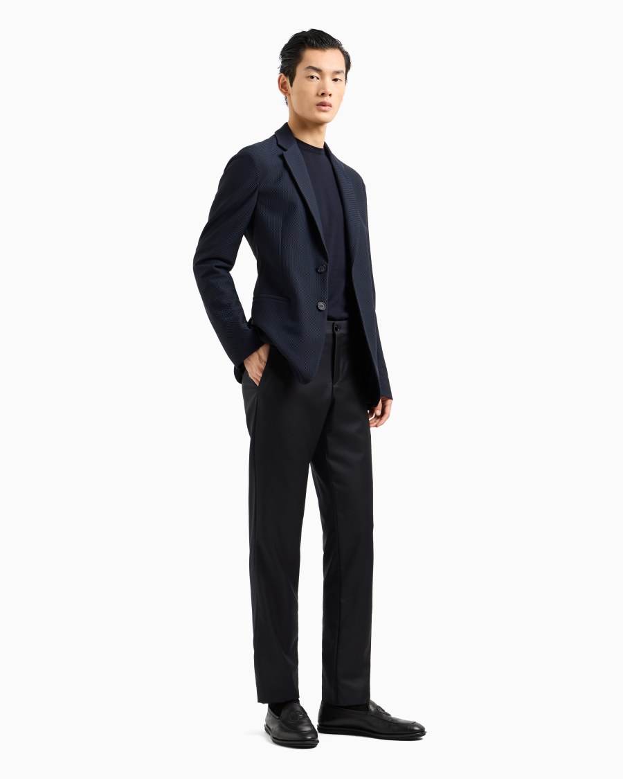 The world of armani MAGLIA GIROCOLLO IN LANA VERGINE Presa