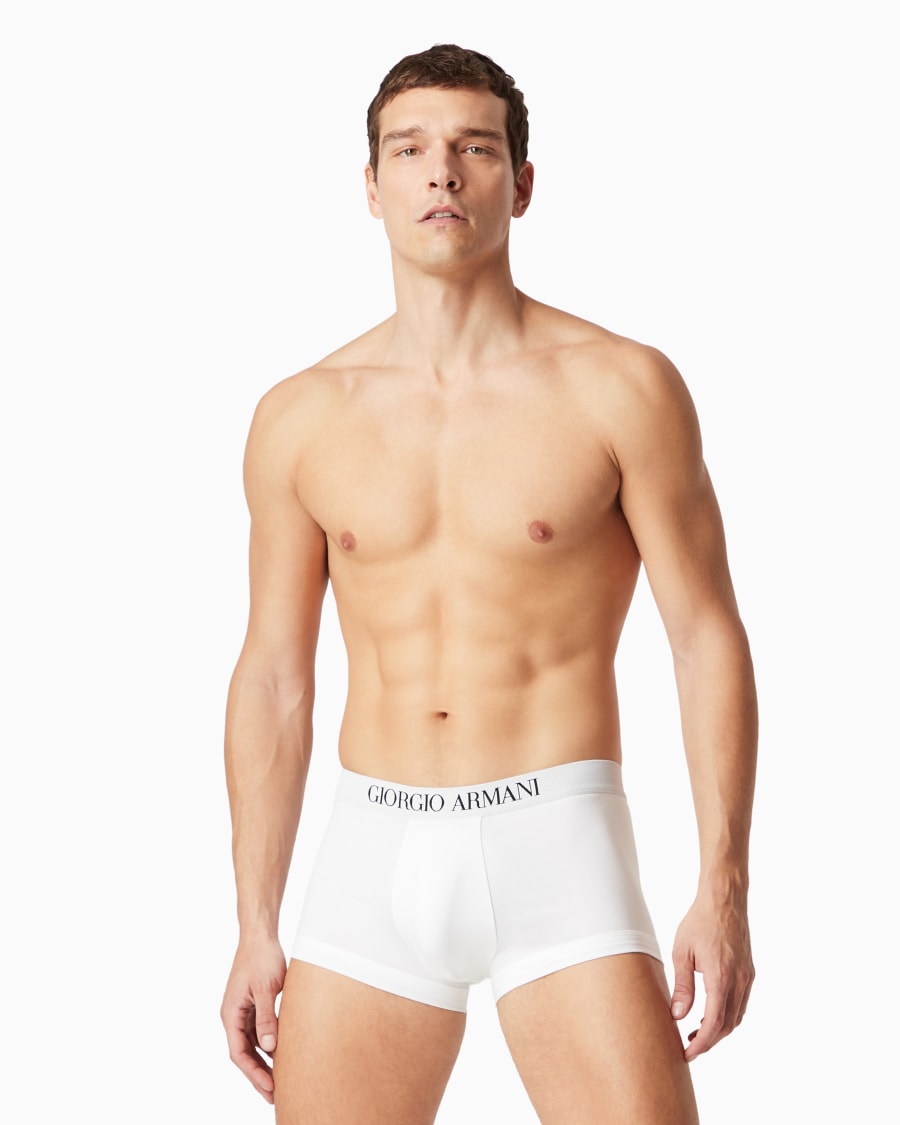 The world of armani PACK DUE BOXER IN COTONE ELASTICIZZATO Saldi Di Fabbrica