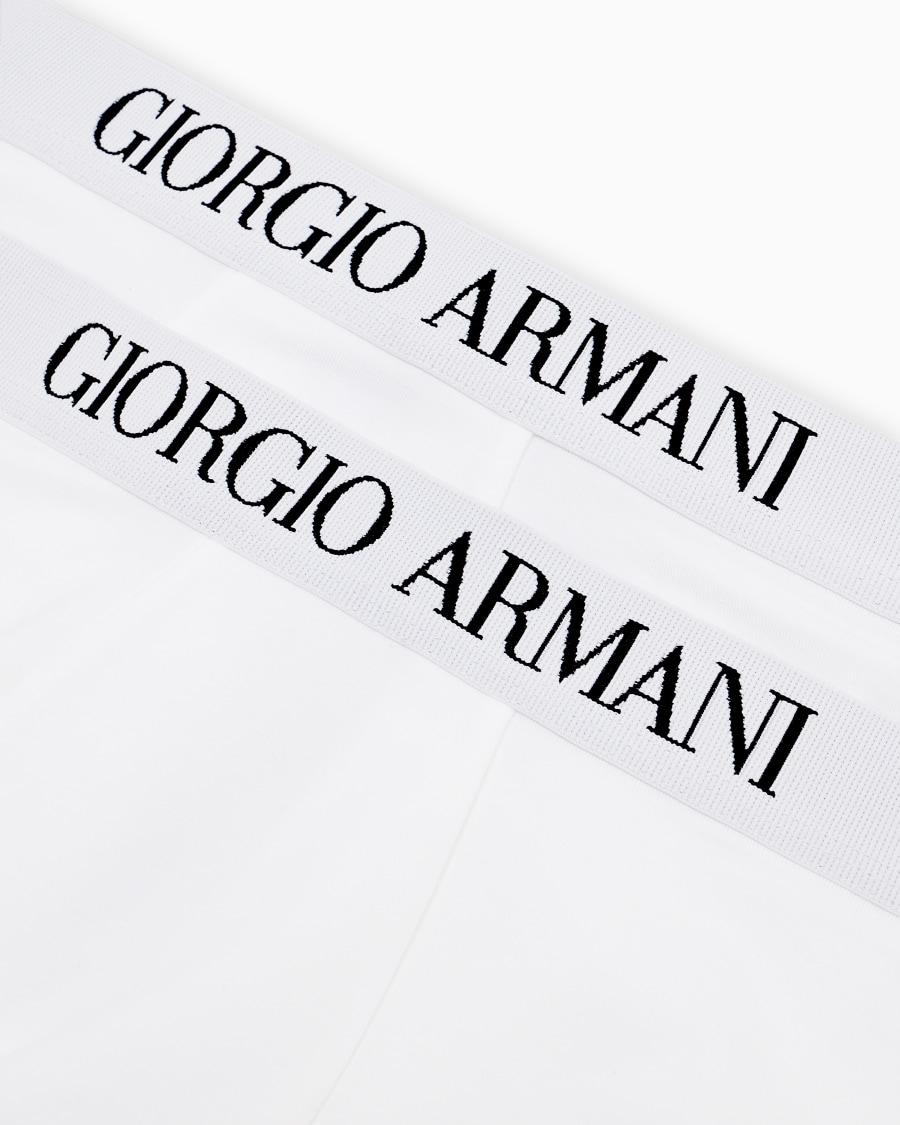 The world of armani PACK DUE BOXER IN COTONE ELASTICIZZATO Saldi Di Fabbrica