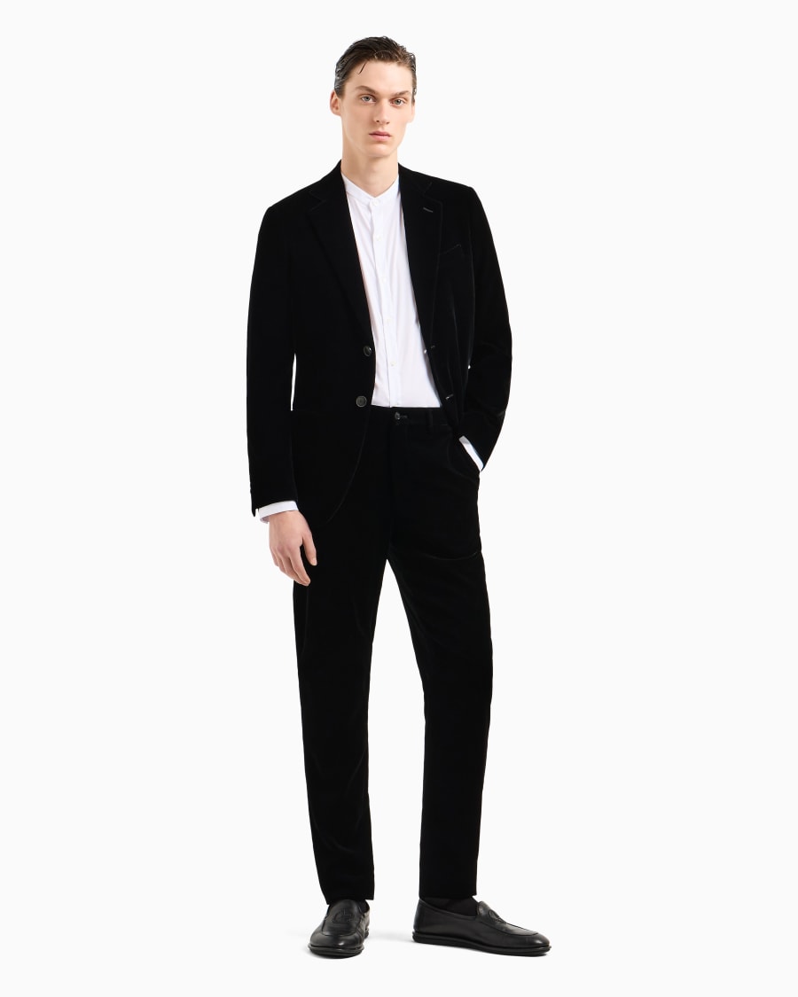 The world of armani CAMICIA ICON IN COTONE UNITO STRETCH Vendite Flash