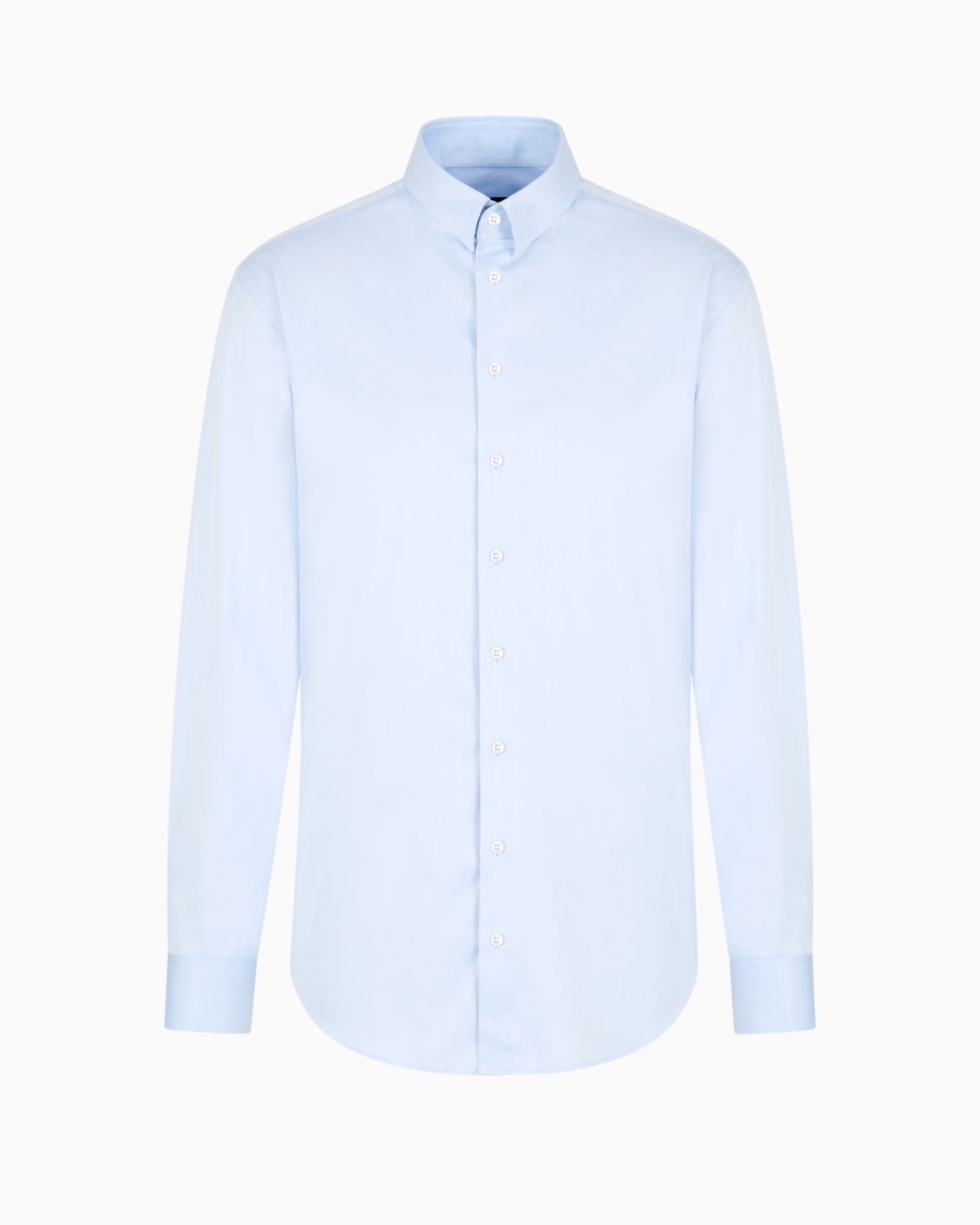 The world of armani CAMICIA IN TWILL DI COTONE Moda