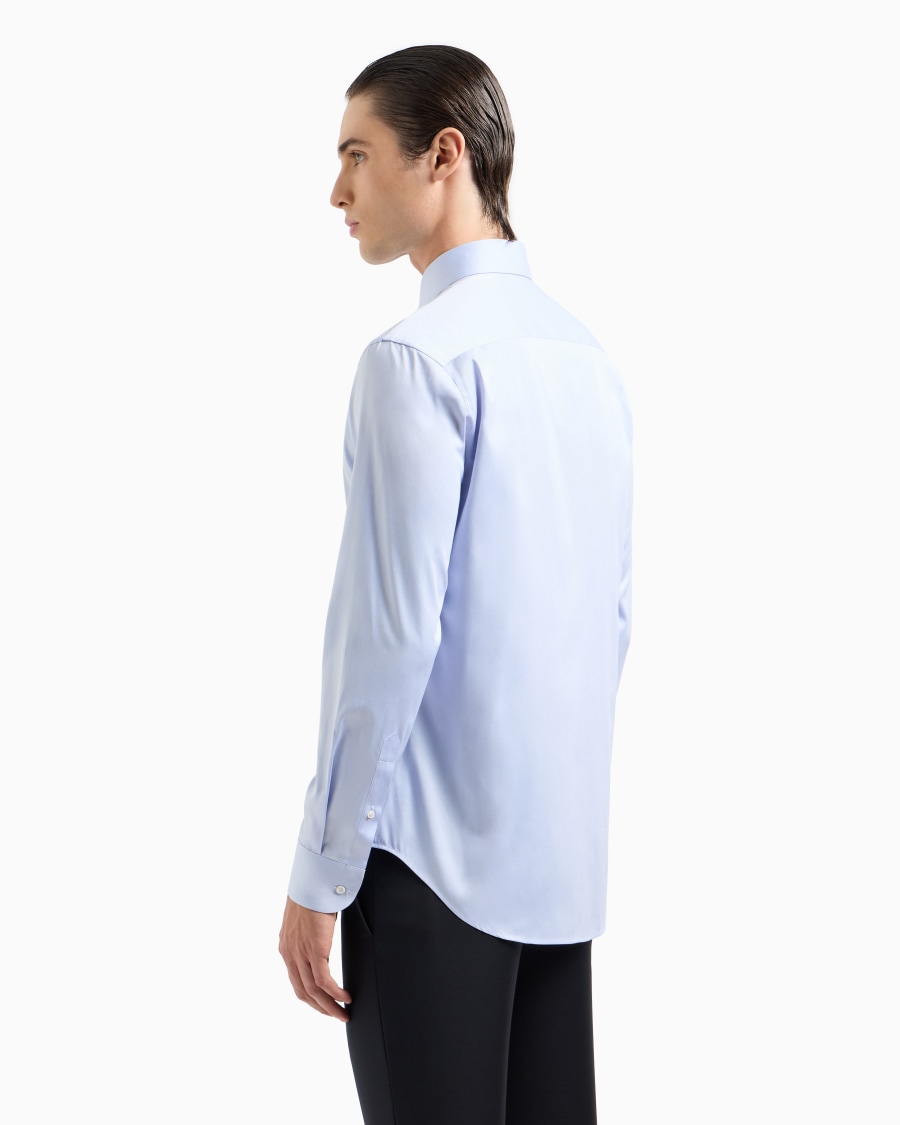 The world of armani CAMICIA IN TWILL DI COTONE Moda