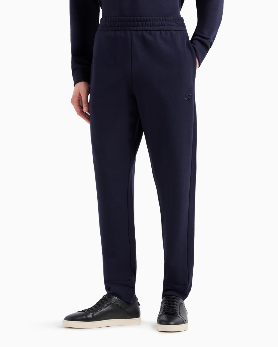 The world of armani PANTALONI JOGGER IN COTONE E CASHMERE Italia