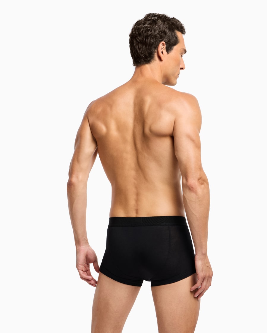 The world of armani BOXER IN JERSEY STRETCH CON BANDA LOGATA In Linea